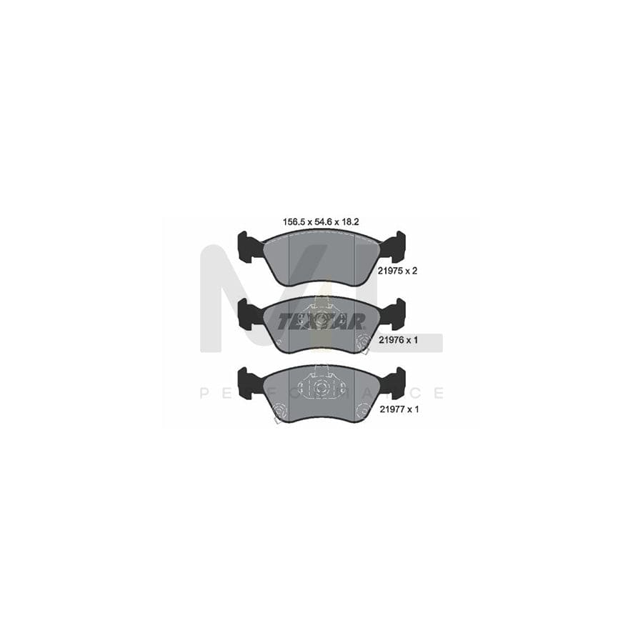 TEXTAR 2197502 Brake pad set for TOYOTA AVENSIS with acoustic wear warning