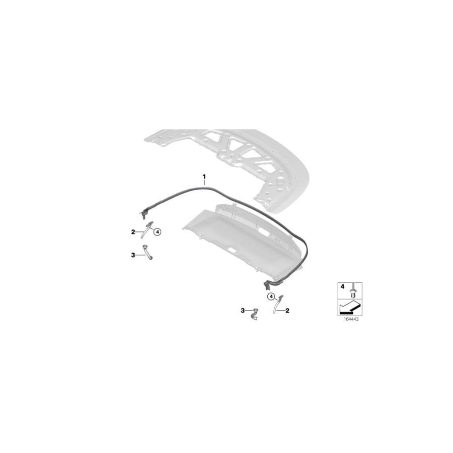 Genuine BMW 54347178291 E88 Water Drain, Left (Inc. 118d, 120i & 135i)