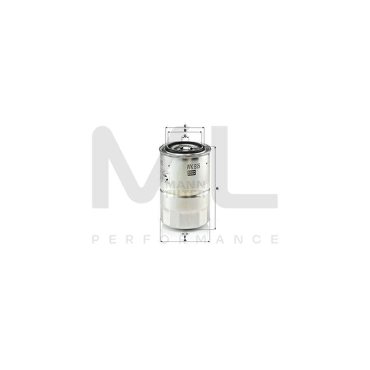 MANN-FILTER WK 815 x Fuel filter with seal