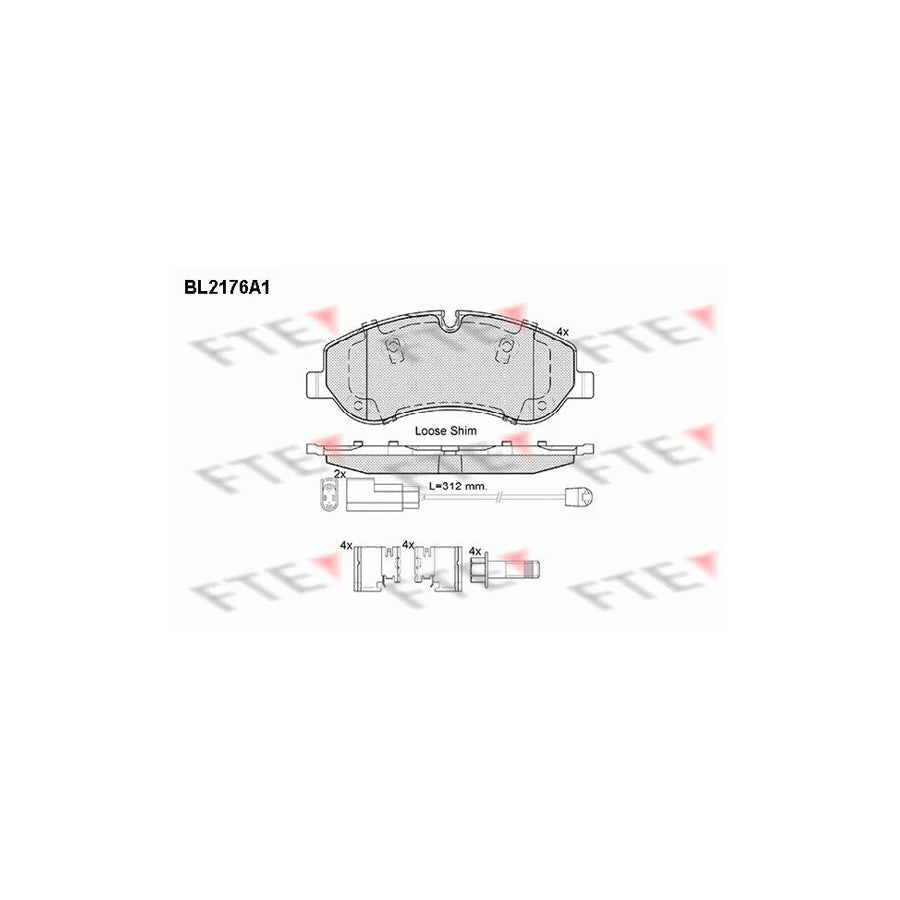 FTE 9010694 Brake Pad Set