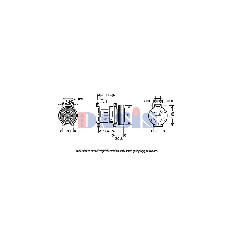 AKS Dasis 851847N Compressor, Air Conditioning