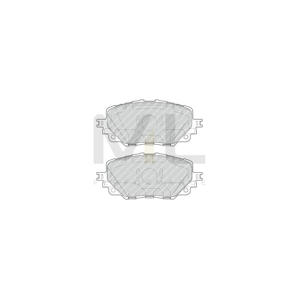 Ferodo Premier Eco Friction FDB4873 Brake Pad Set Not Prepared for Wear Indicator, With Accessories