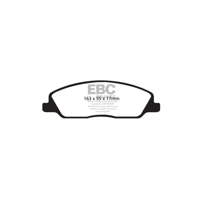 EBC PD07KF102 Ford Mustang Redstuff Front Brake Pad & USR Disc Kit 2 | ML Performance UK Car Parts