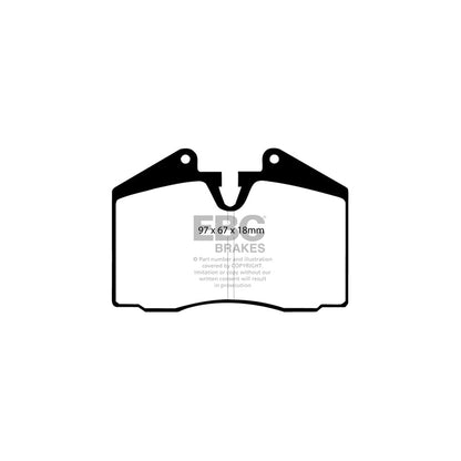 EBC PLK1184 Porsche 944 Yellowstuff Pads and Brake Line Performance Pack - Brembo Caliper 3 | ML Performance UK Car Parts