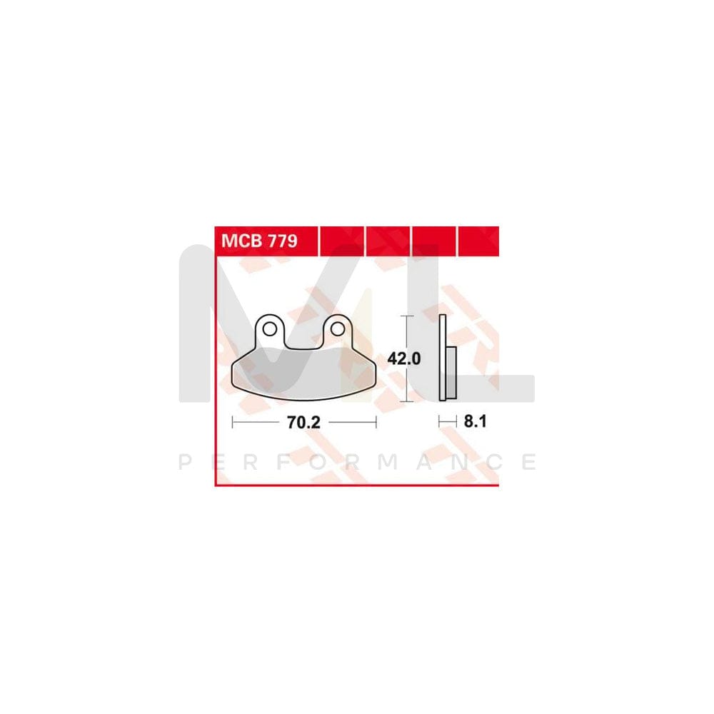 TRW Organic Allround Mcb779 Brake Pad Set
