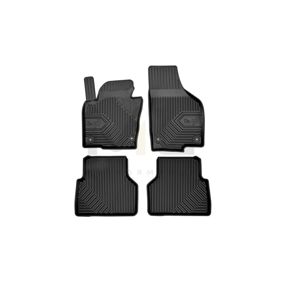 FROGUM Tailored 77407619 Floor mat set for VW Tiguan I (5N) Elastomer, Front and Rear, Quantity: 4, Black, (LHD)