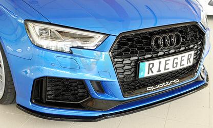 Rieger 00088161 Audi 8V RS3 Front Splitter 5 | ML Performance UK Car Parts