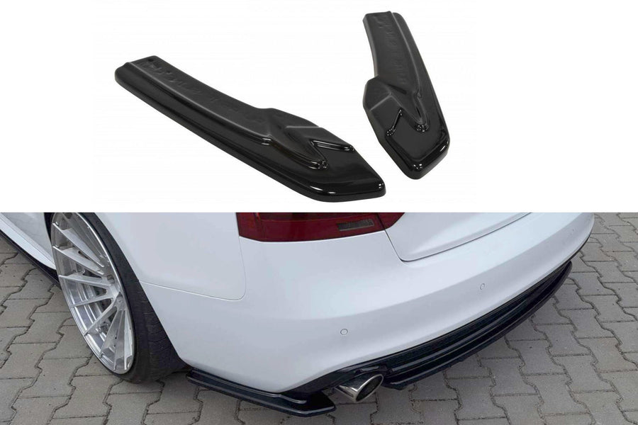Maxton Design AU-A5-1F-SLINE-RSD1T Rear Side Splitters Audi A5 S-Line 8T FL Coupe | ML Performance UK Car Parts