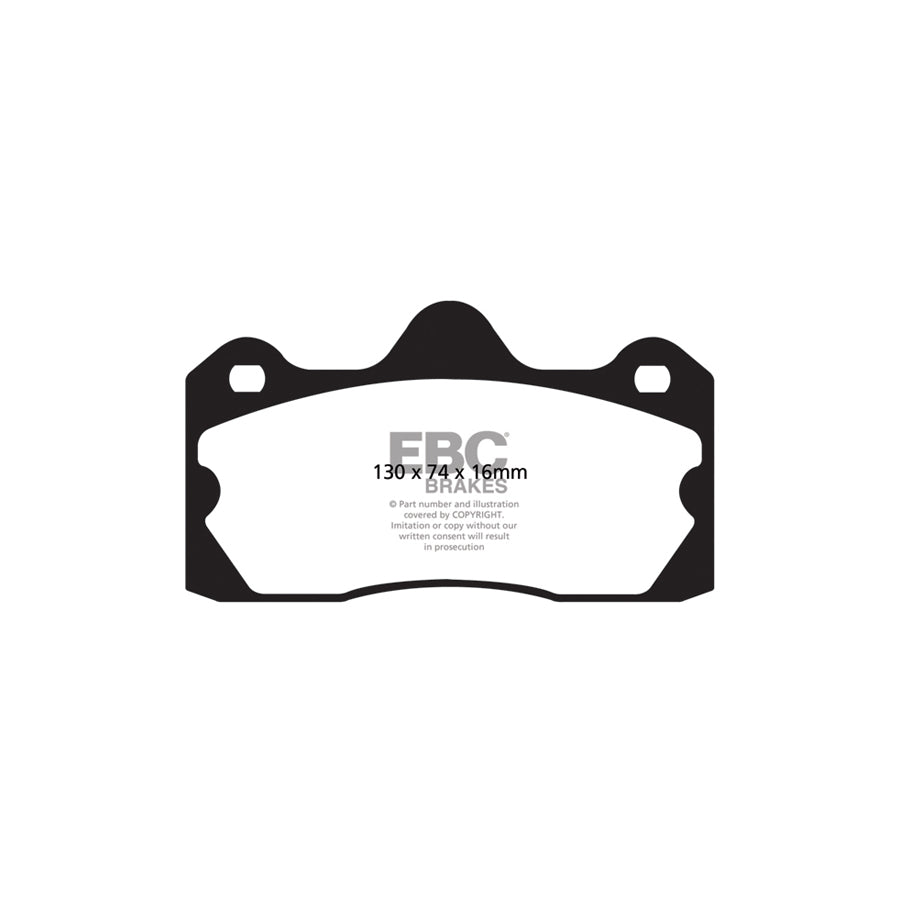 EBC PD03KR746 Lotus Spyker Yellowstuff Rear Brake Pad & Plain Disc Kit - AP Caliper (Inc. Evora, Exige, C8 Aileron, C8 Preliator) 2 | ML Performance UK Car Parts