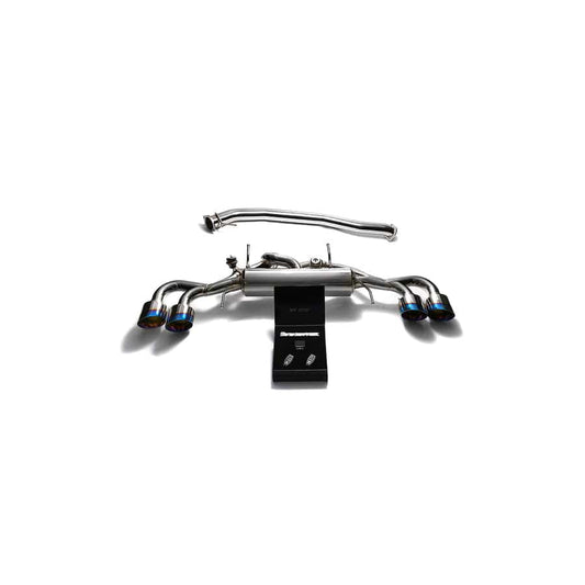 Armytrix NI35S-QS12B Valvetronic 90mm Exhaust System Nissan GT-R R35 2009-2021 with Quad Blue Coated 5"