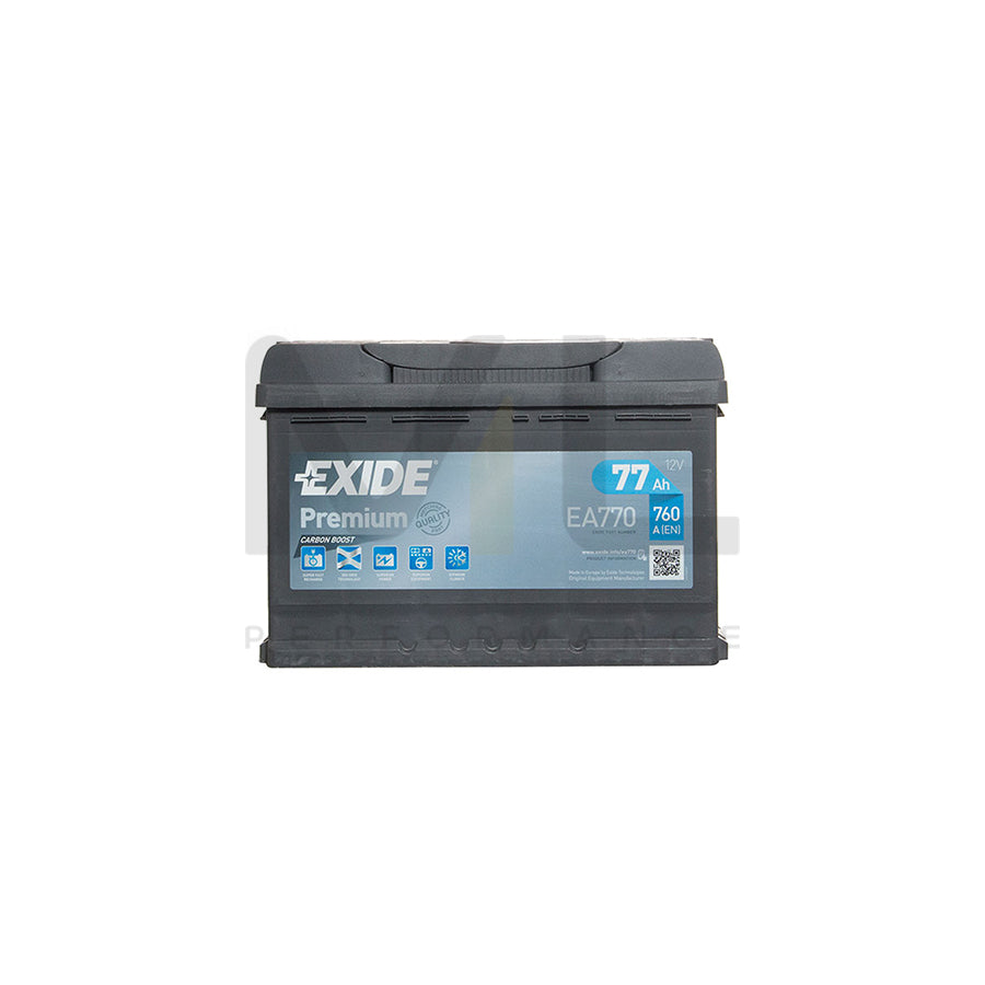 Exide Premium 096 Car Battery (77Ah) - 5 Year Guarantee | ML Performance UK Car Parts