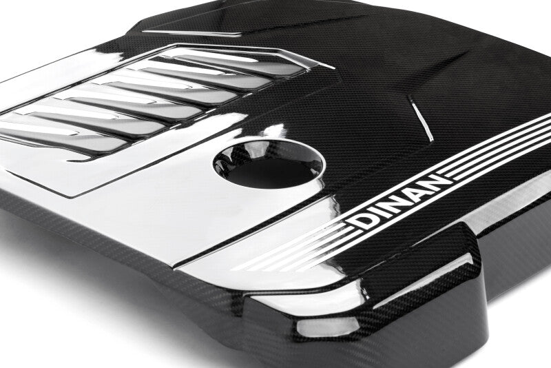 Dinan 19-26 BMW B58D (G01/G02/G20/G22/G23/G26/G42) Gloss Carbon Fiber Engine Cover w/Matte Accents