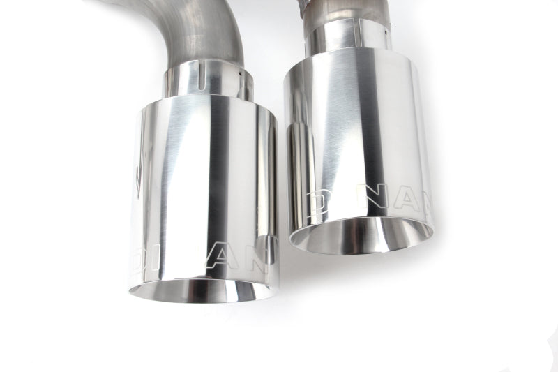 Dinan 18-23 BMW M550i (G30) Free Flow Axleback Exhaust System - Polished Tips