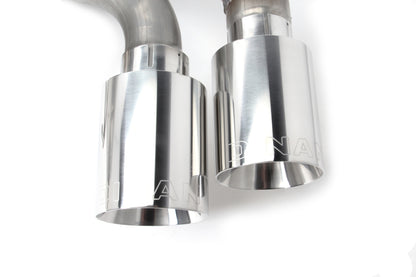 Dinan 18-23 BMW M550i (G30) Free Flow Axleback Exhaust System - Polished Tips
