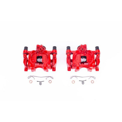PowerStop Power Stop 15-18 Ford Edge Rear Red Calipers w/Brackets - Pair