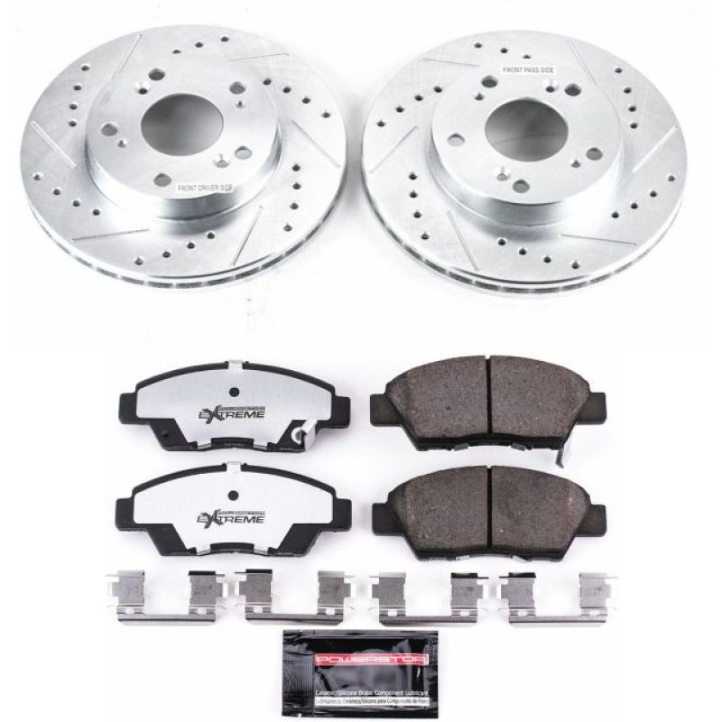 PowerStop Power Stop 11-15 Honda CR-Z Front Z26 Street Warrior Brake Kit
