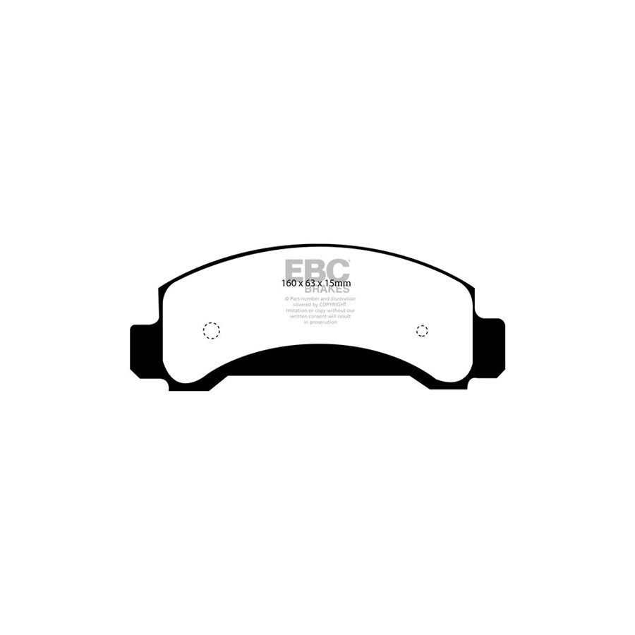 EBC DP61085 Ford Explorer Greenstuff Front Brake Pads 2 | ML Performance UK Car Parts