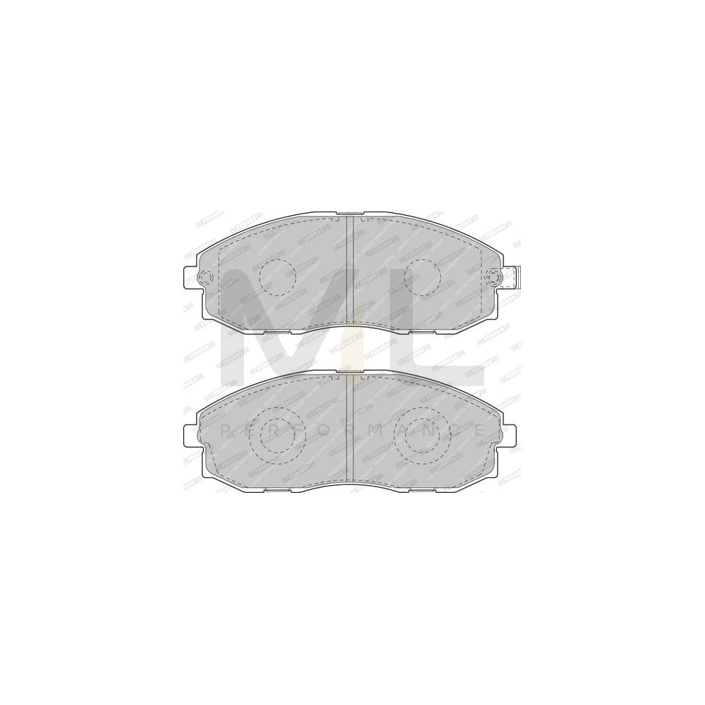 Ferodo Premier Eco Friction FVR1498 Brake Pad Set With Acoustic Wear Warning, Without Accessories