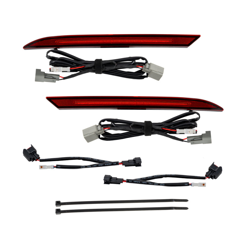 Form Lighting 2018+ Mustang LED Rear Reflector Red (Pair)