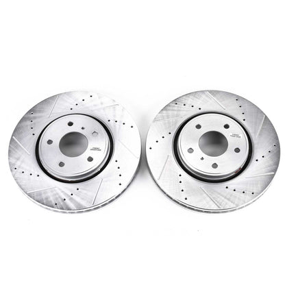PowerStop Power Stop 05-12 Infiniti FX35 Front Evolution Drilled & Slotted Rotors - Pair