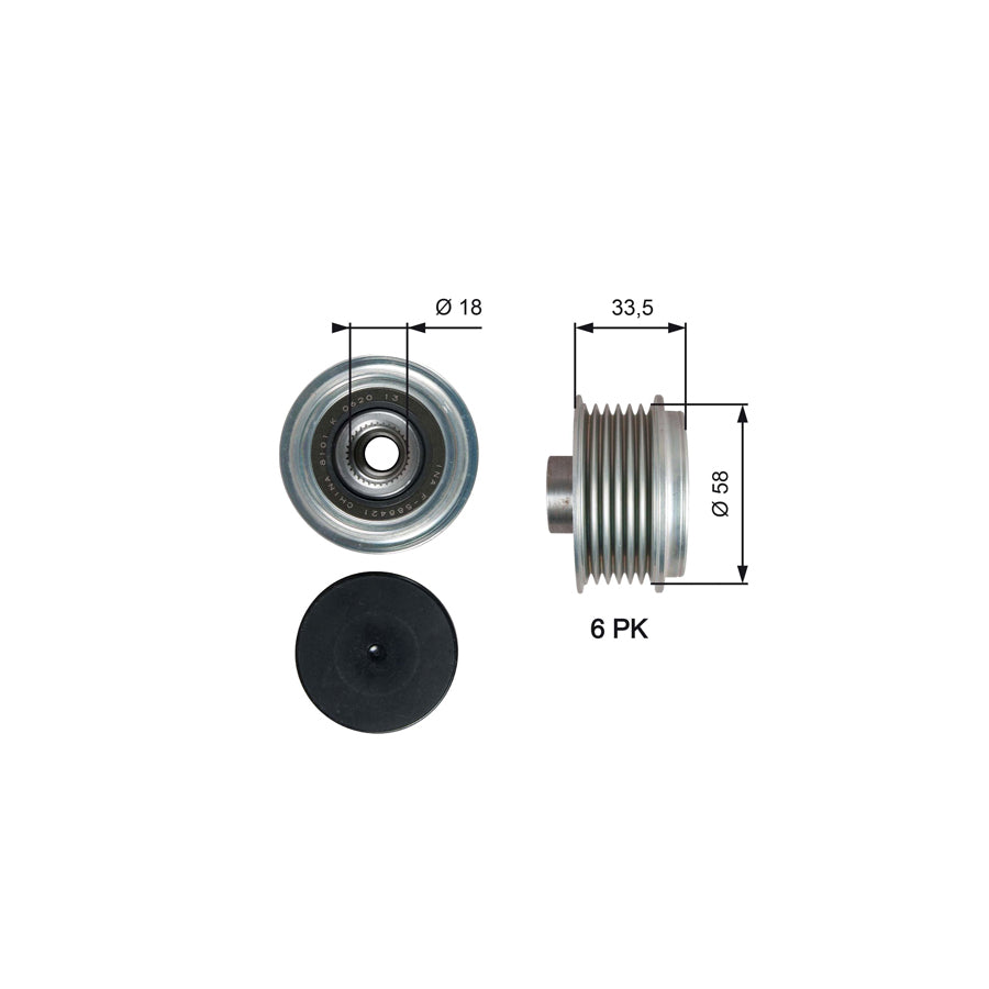 Gates OAP7210 Alternator Freewheel Clutch
