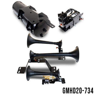 Kleinn Air Horns Kleinn 20-26 Chevrolet Silverado 2500 HD/ 3500 HD Onboard Air System w/ Model 730 Horns