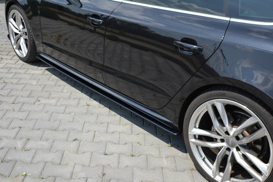 Maxton Design AU-A5-1F-SLINE-SB-SD1T Side Skirts Diffusers Audi S5 / A5 / A5 S-Line 8T / 8T FL Sportback | ML Performance UK Car Parts