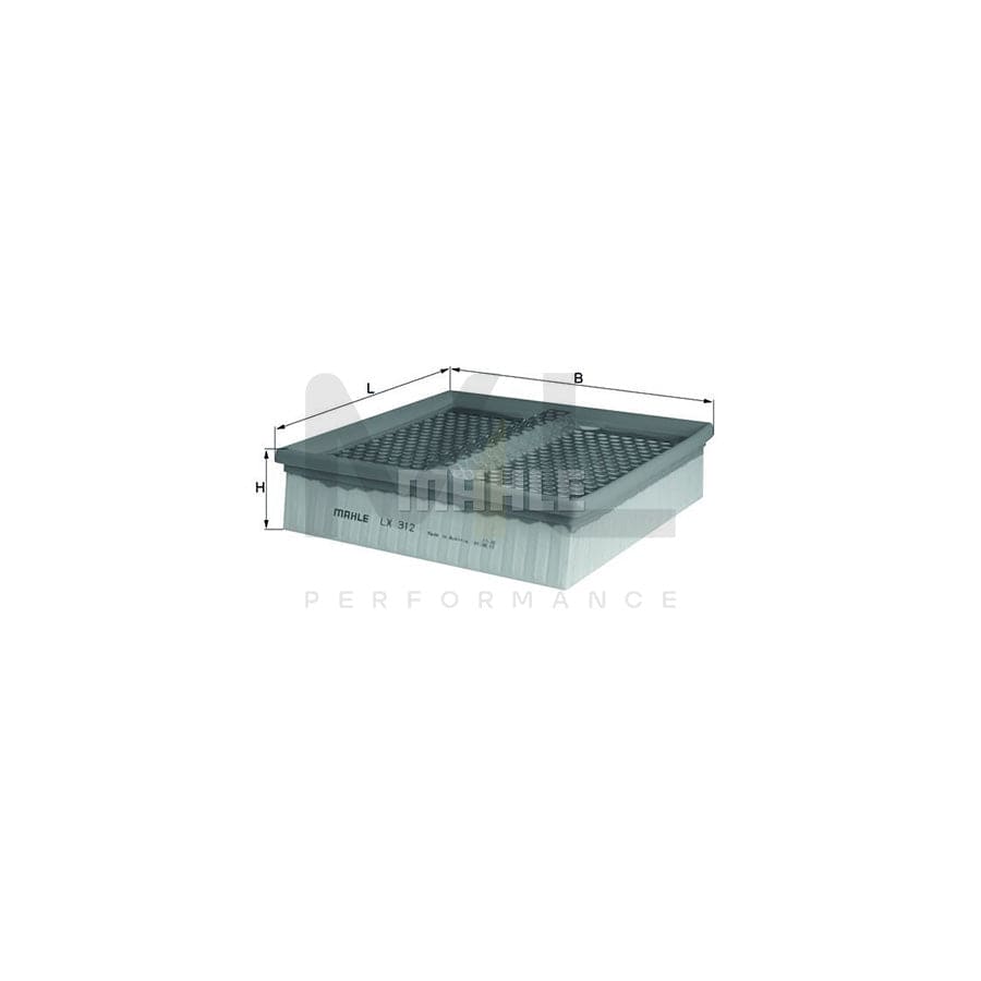 MAHLE ORIGINAL LX 312 Air Filter Filter Insert | ML Performance Car Parts