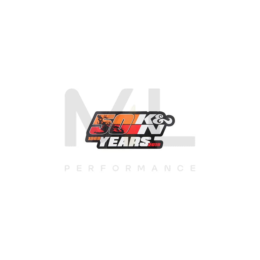 K&N 89-1162 Decal, K&N 50 Years Large