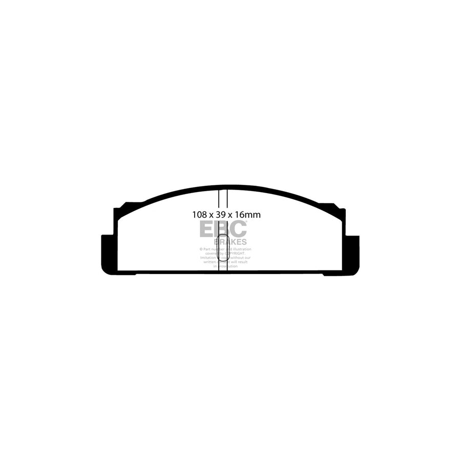 EBC DP133 Subaru 1000 Ultimax Front Brake Pads 2 | ML Performance UK Car Parts