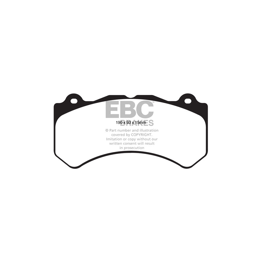 EBC P2DK024Y Dodge Front Kit Yellowstuff Pads & 2-Piece Fully-Floating Discs - Brembo Caliper (Inc. Challenger & Charger) 2 | ML Performance UK Car Parts