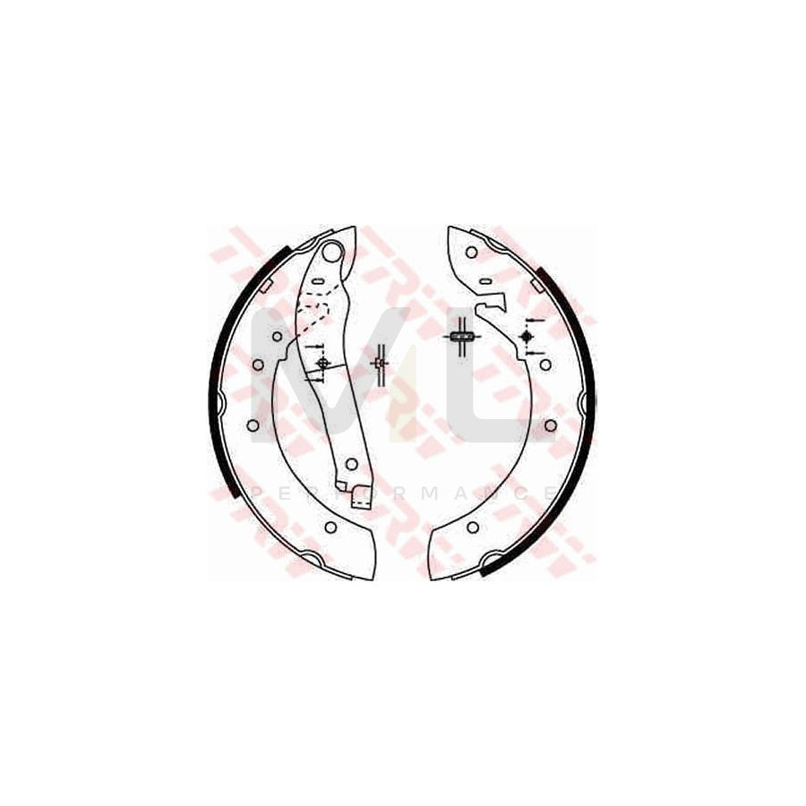 TRW GS8206 Brake Shoe Set for PEUGEOT 505