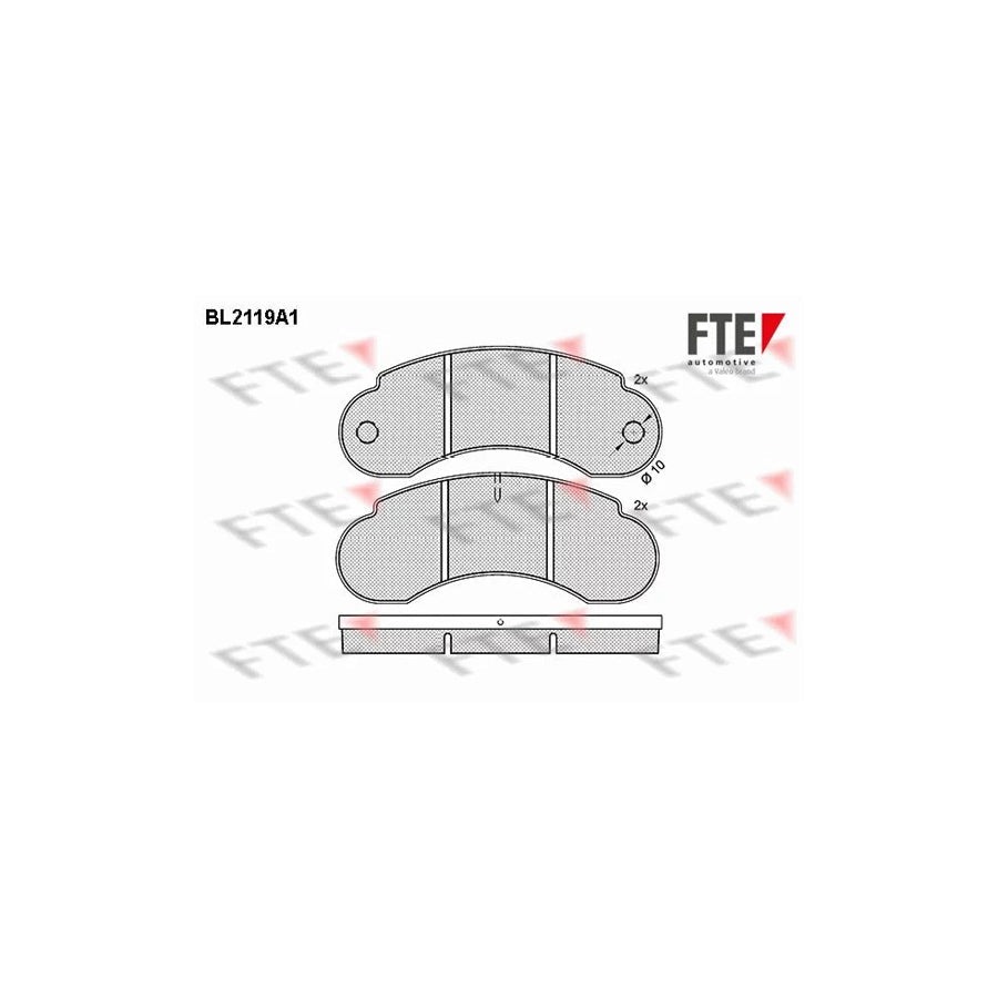 FTE Bl2119A1 Brake Pad Set for Land Rover 88/109 (Lr)