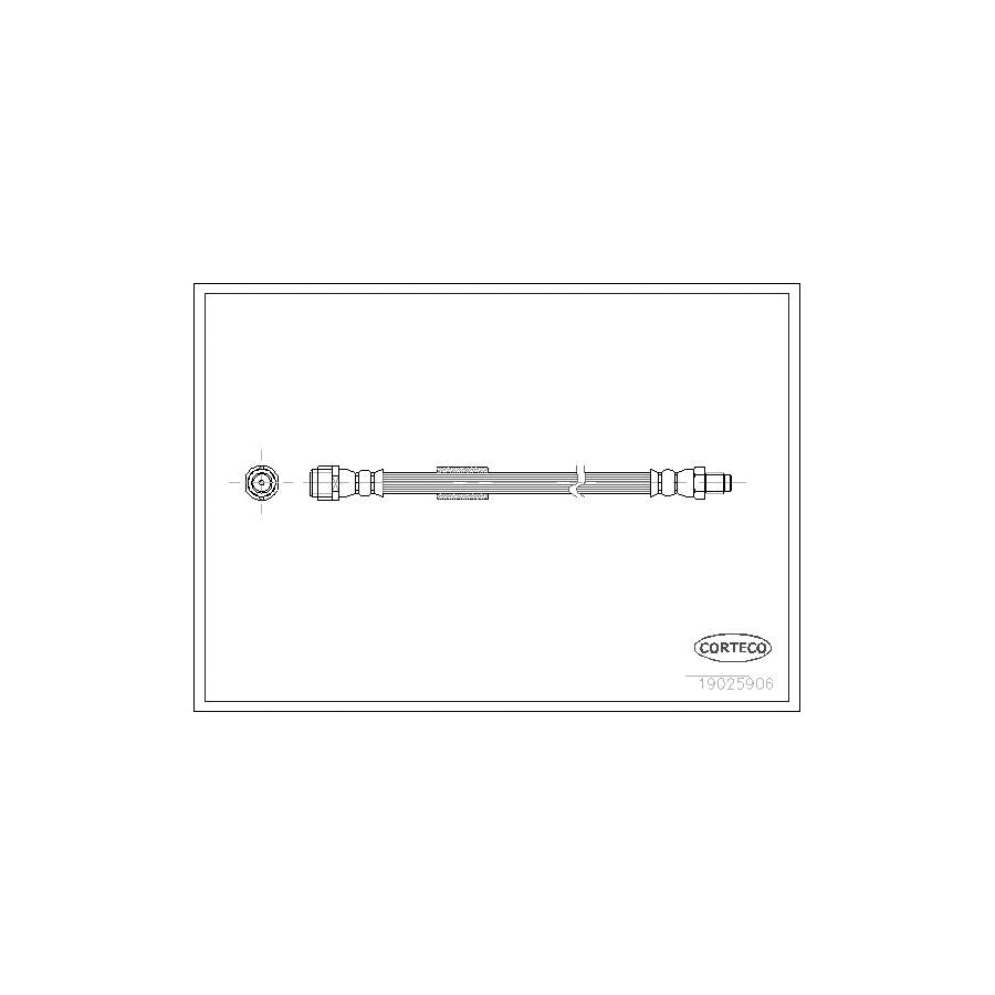 Corteco 19025906 Brake Hose Suitable for Mercedes-Benz E-Class