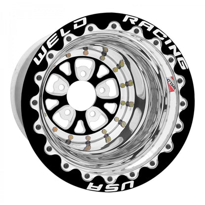 Weld 84B508206F V-Series Wheel 15x8 5x4.5 ET-38 BS3 Black Center - Black Shell