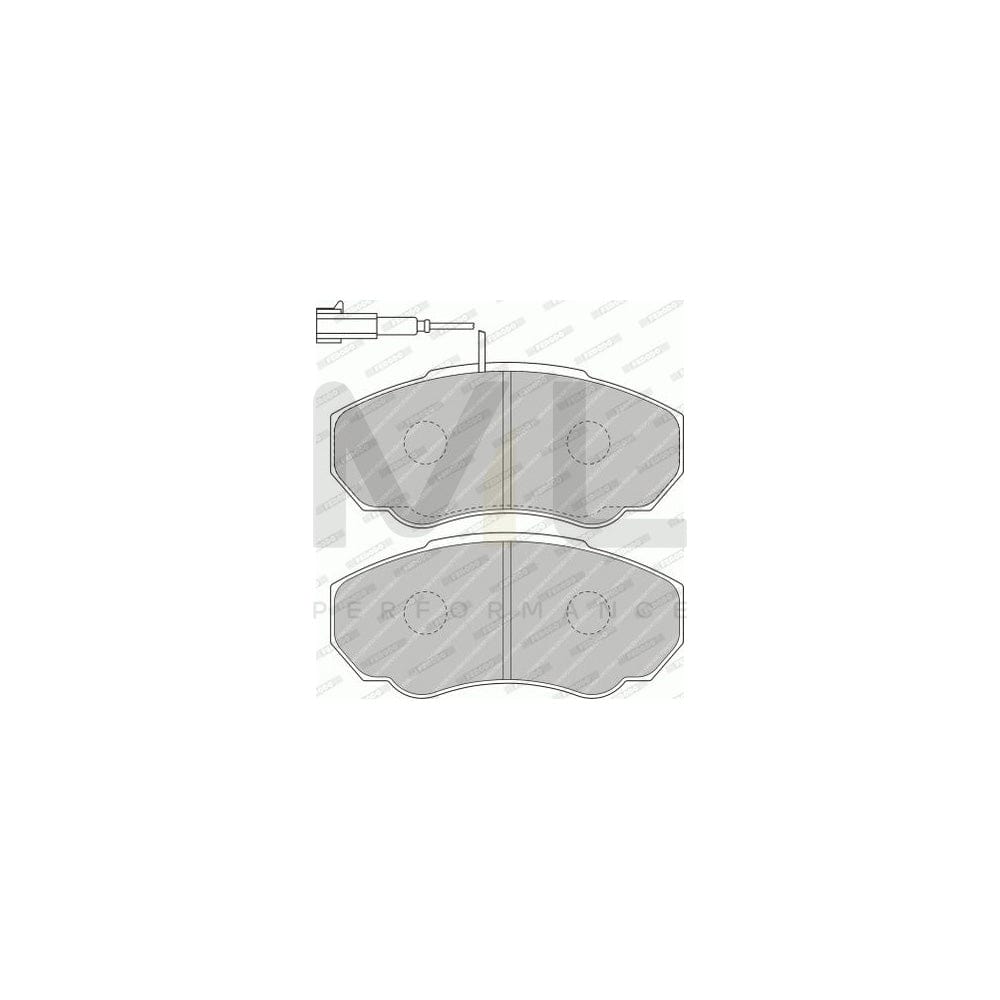 Ferodo Premier Eco Friction FVR1478 Brake Pad Set Incl. Wear Warning Contact, With Accessories