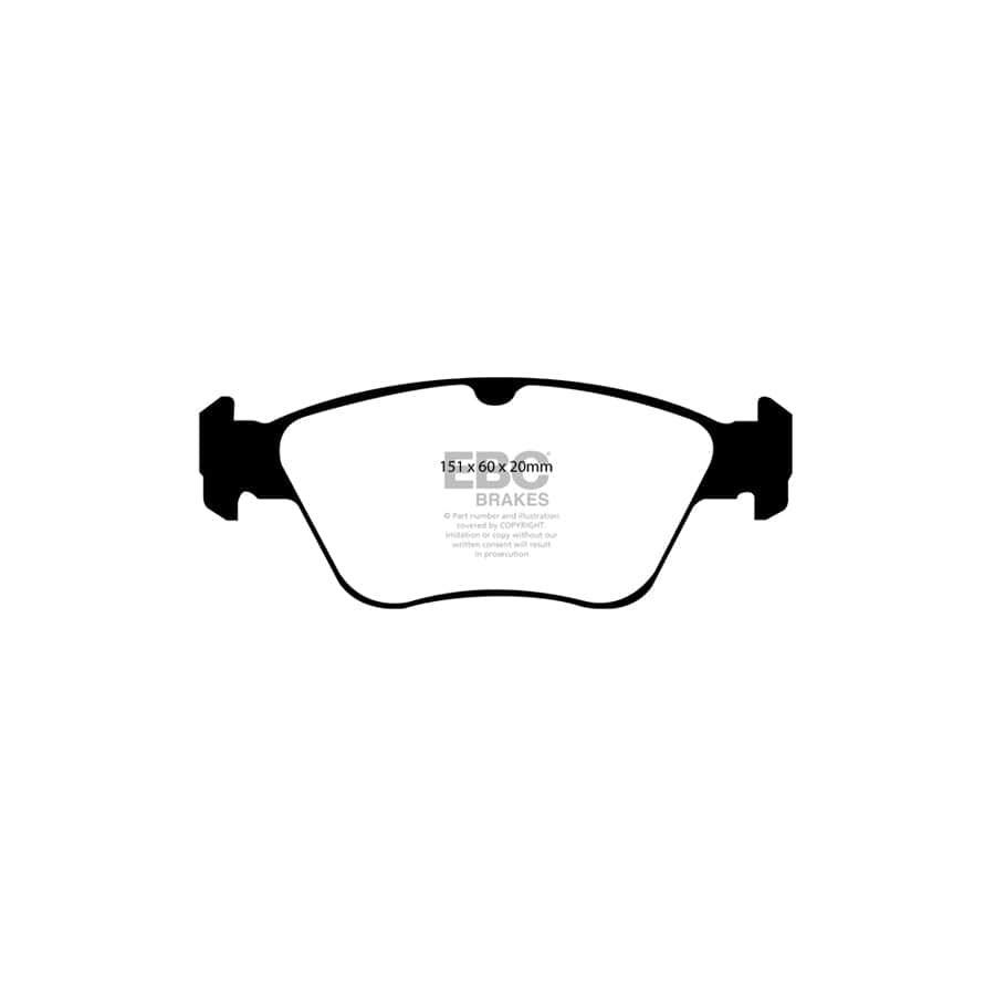 EBC PD12KF178 Mercedes-Benz W202 Redstuff Front Brake Pad & GD Disc Kit - ATE Caliper 2 | ML Performance UK Car Parts