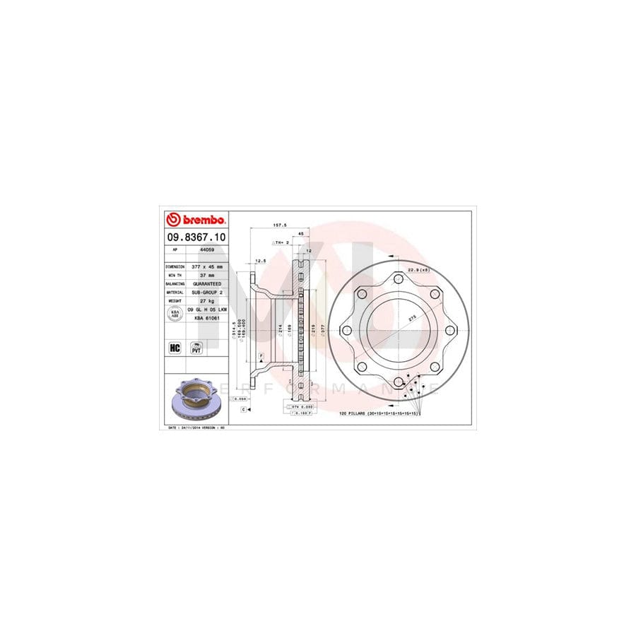 brembo-09-8367-10-brake-disc-internally-vented-high-carbon