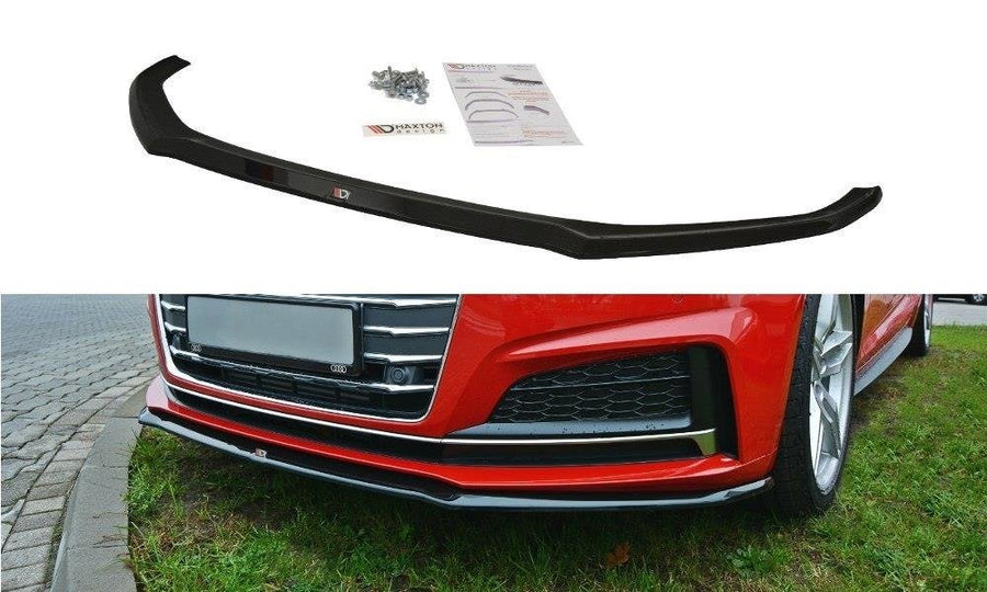 Maxton Design AU-A5-2-SLINE-FD2T Front Splitter V.2 Audi S5 / A5 S-Line F5 Coupe / Sportback | ML Performance UK Car Parts