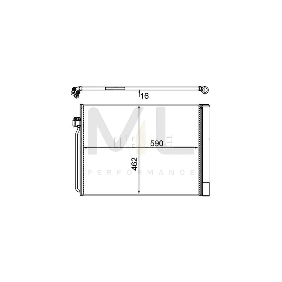MAHLE ORIGINAL AC 405 000P Air conditioning condenser with dryer | ML Performance Car Parts