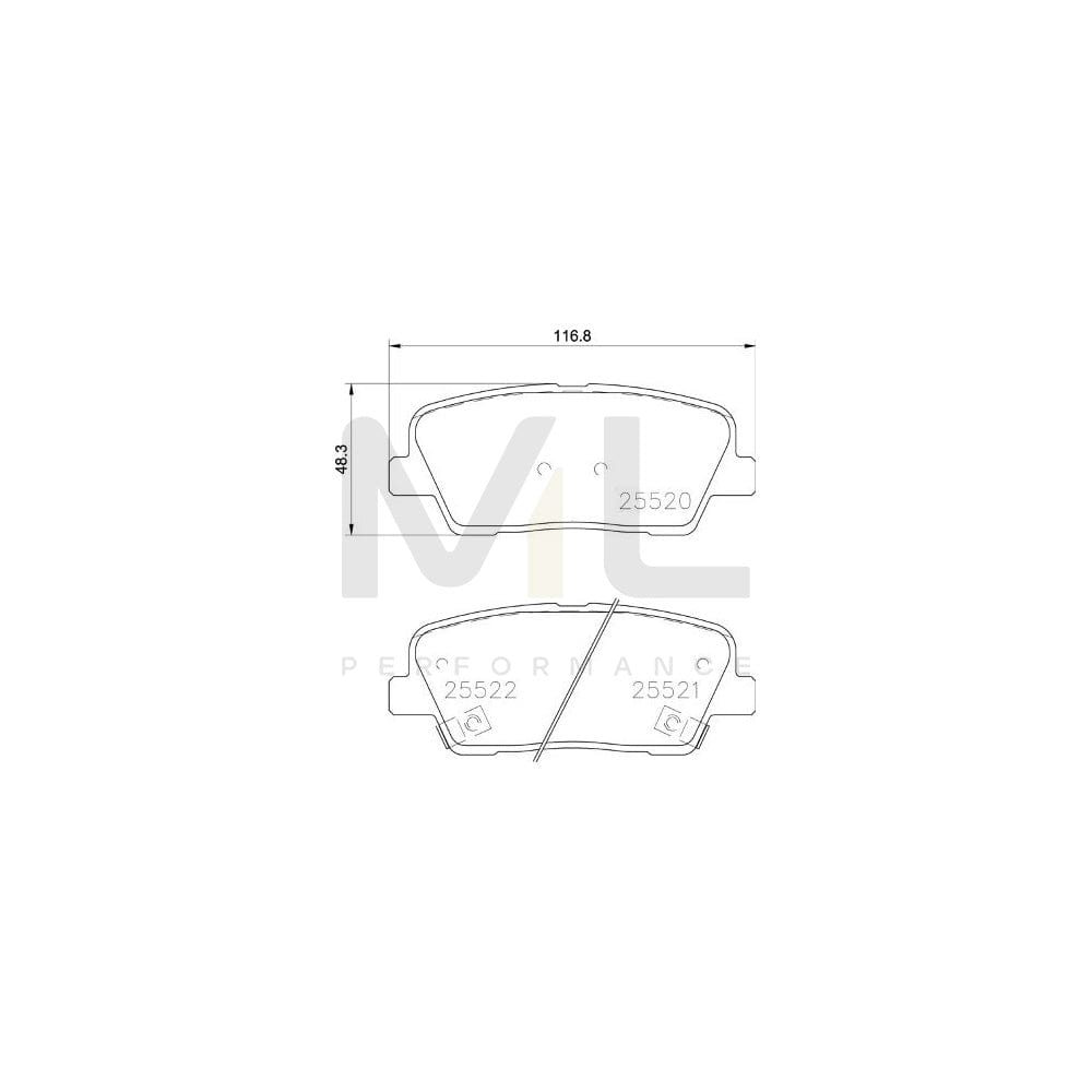brembo-p-30-104-brake-pad-set-for-kia-stinger-with-acoustic-wear-warning-with-anti-squeak-plate