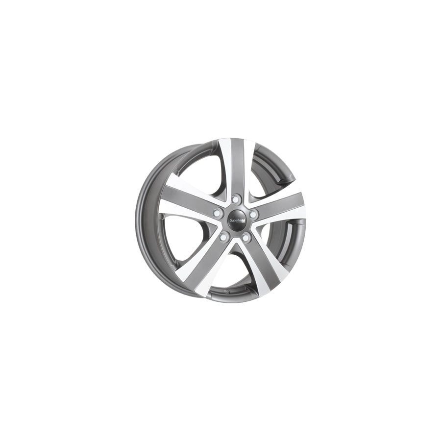SuperMetal Hammer 6.5x17 ET60 42153 Grey Polish Wheel
