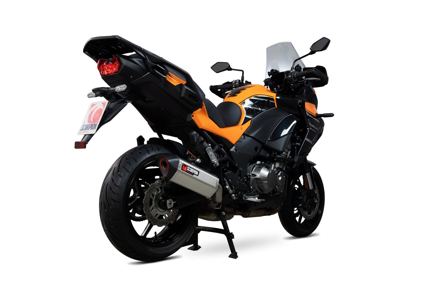 Scorpion RKA132SEO Kawasaki Serket Parallel Slip-On - Brushed Stainless Sleeve (Versys 1000 / SE / Tourer / GT) | ML Performance UK UK