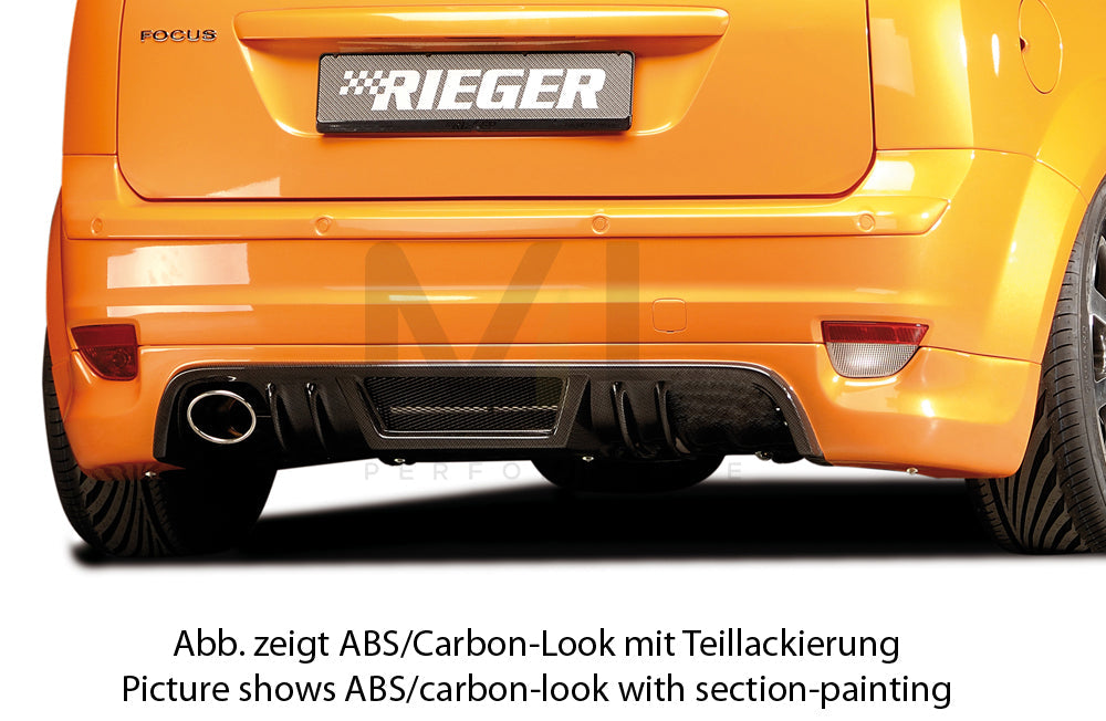Rieger 00034137 Ford Focus 2 Rear Diffuser 1 | ML Performance UK Car Parts