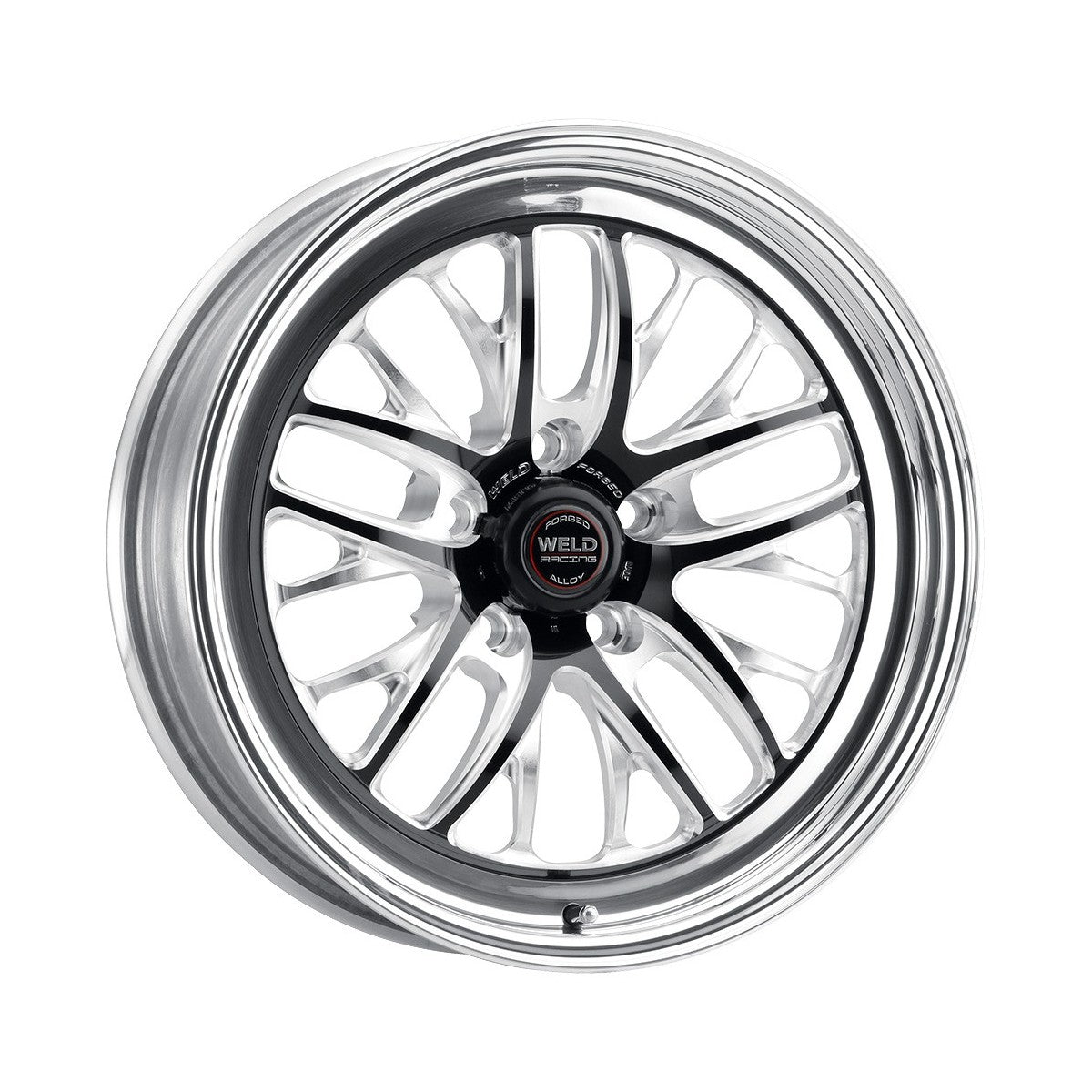 Weld 82MB7080A58A S82 Wheel 17x8 5x4.5 ET33 BS5.8 Black Center - Polished Shell