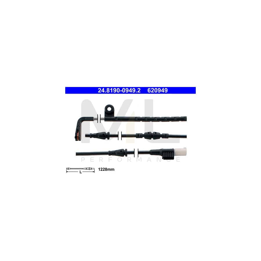 ATE 24.8190-0949.2 Brake pad wear sensor for LAND ROVER Range Rover Sport (L320)
