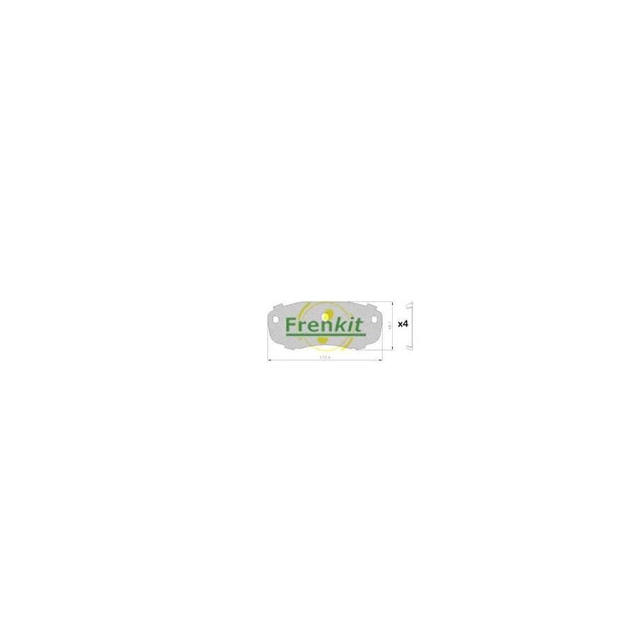 Frenkit 940055 Anti-Squeal Foil, Brake Pad (Back Plate)