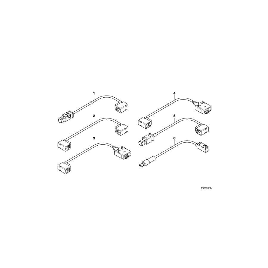 Genuine BMW 61119206204 E71 E70 Hsd Wire L=3900 (Inc. X5)