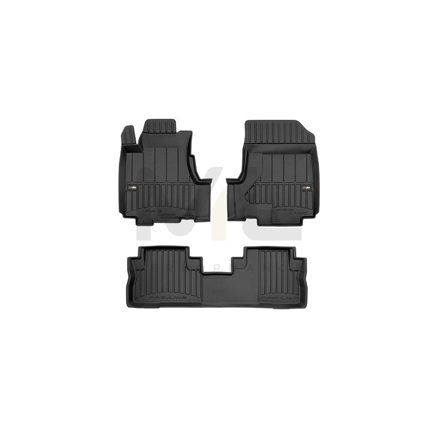 FROGUM Tailored, ProLine 3D425163 Floor mat set for HONDA CR-V III (RE) Elastomer, Front and Rear, Quantity: 3, Black, (LHD)