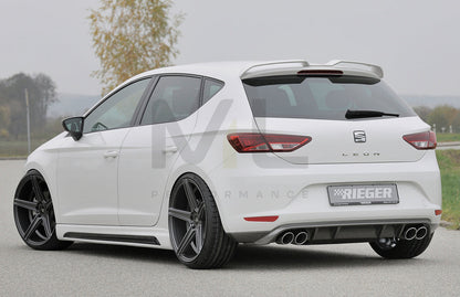Rieger 00099248 SEAT 5F Leon Rear Diffuser 3 | ML Performance UK Car Parts